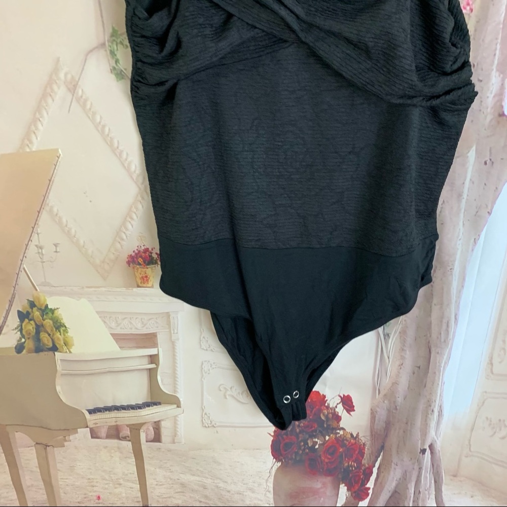 NEW TORRID KNIT CRISSCROSS OFF SHOULDER BODYSUIT - Picture 5 of 13